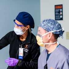 University of Virginia Regional Anesthesiology Dr. Ashley Shilling and Dr. Chris Sharrow perform a guided ultrasound block.