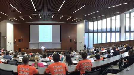 Students taking part in educational sessions at the UVA Mini-Medical School